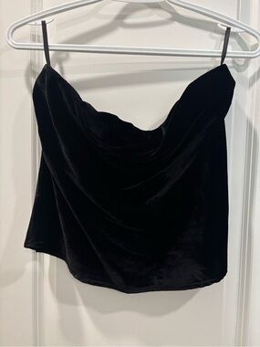 Black Velvet Tube Top